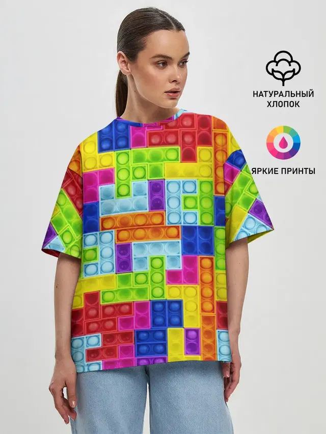 Женская футболка оверсайз