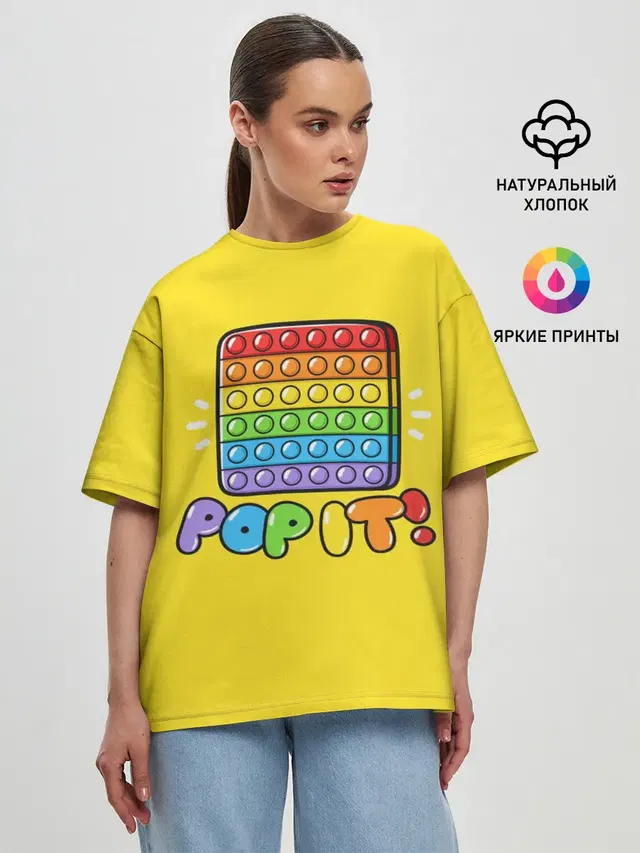 Женская футболка оверсайз