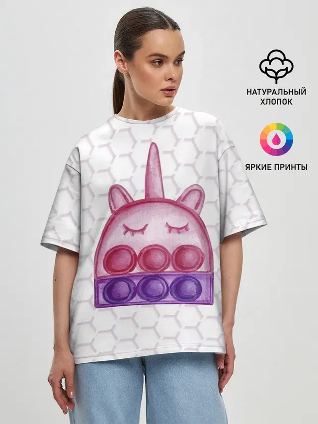 Женская футболка оверсайз