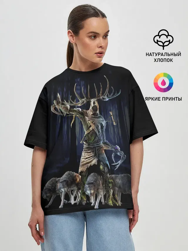 Женская футболка оверсайз