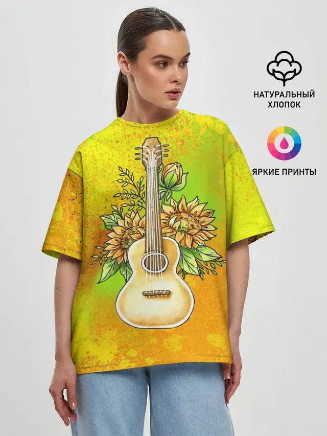 Женская футболка оверсайз