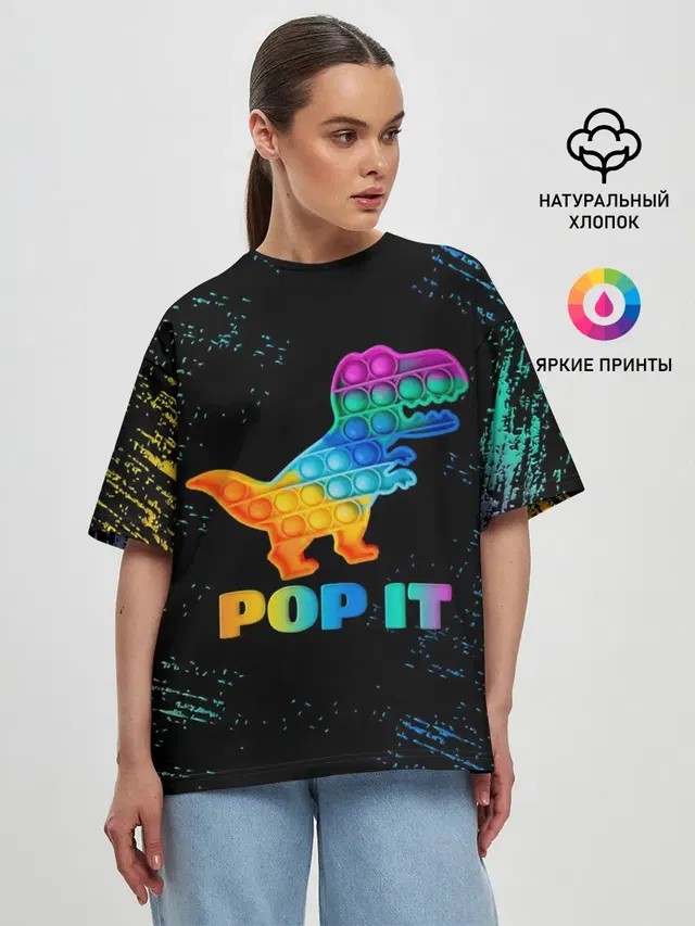 Женская футболка оверсайз