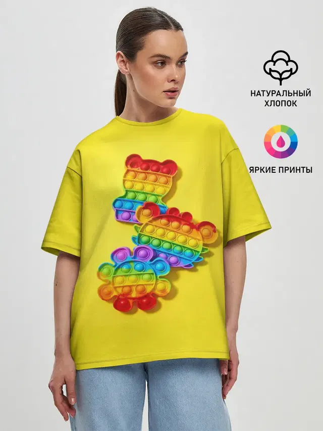Женская футболка оверсайз