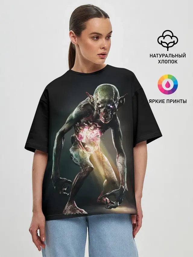 Женская футболка оверсайз