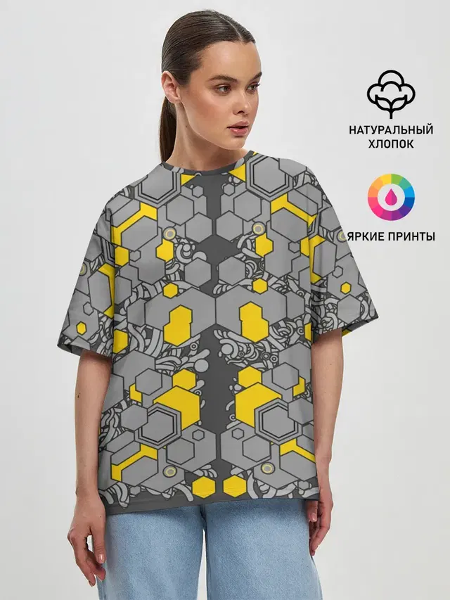 Женская футболка оверсайз