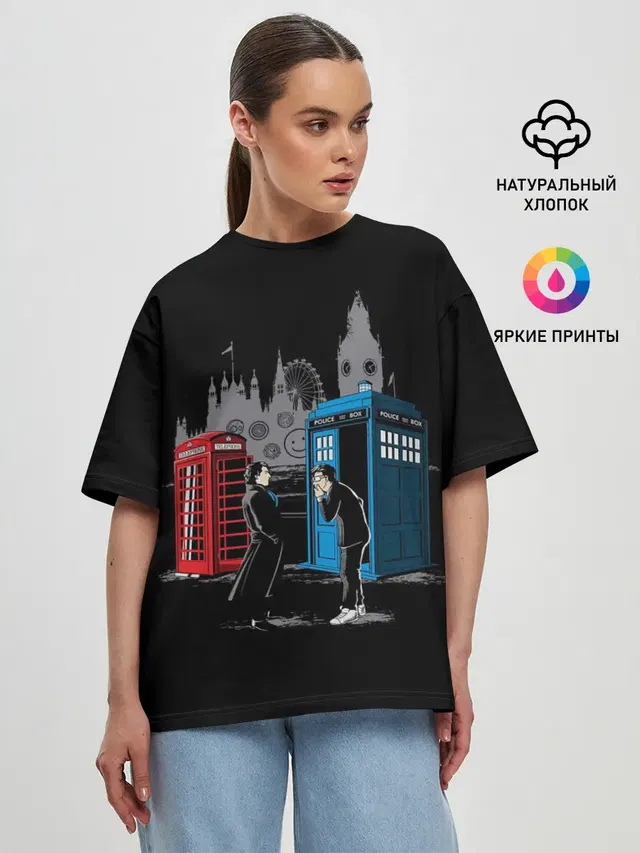 Женская футболка оверсайз