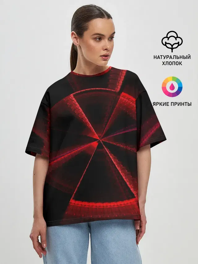 Женская футболка оверсайз