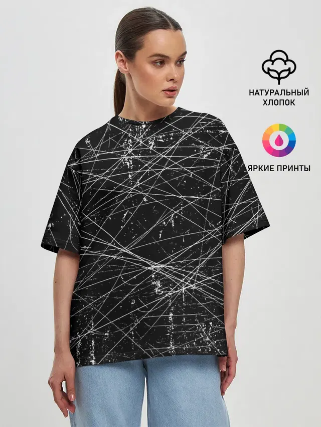 Женская футболка оверсайз