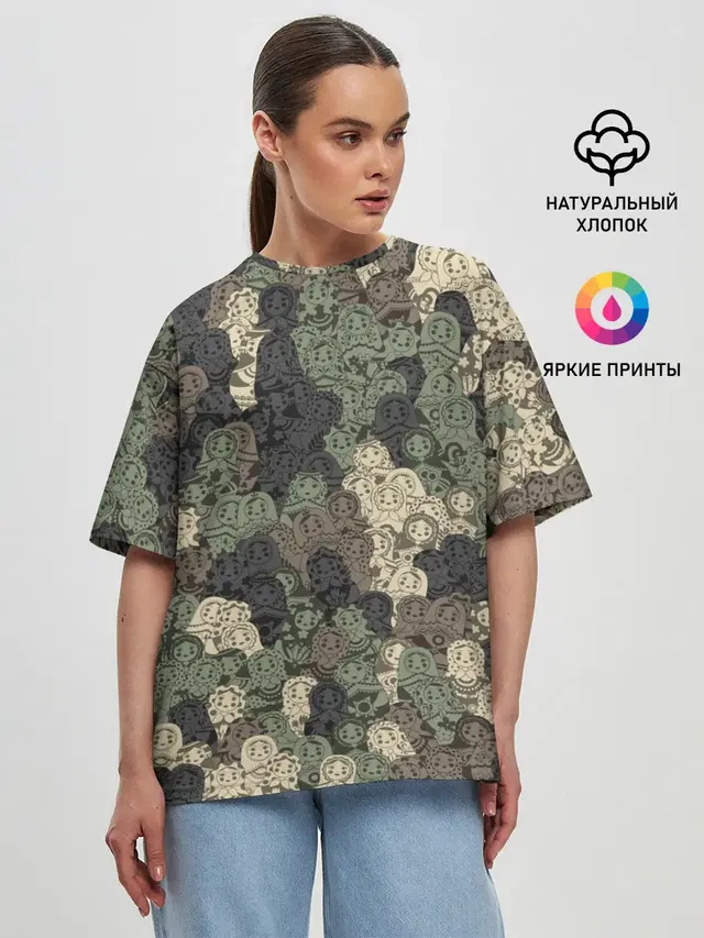 Женская футболка оверсайз