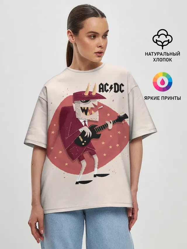 Женская футболка оверсайз