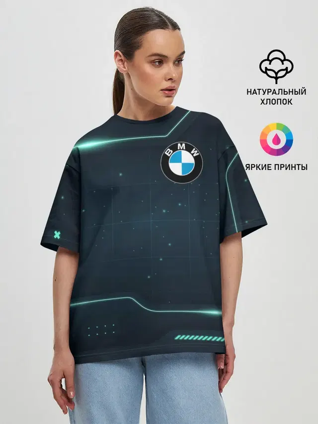 Женская футболка оверсайз