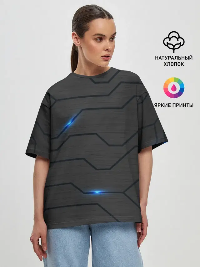 Женская футболка оверсайз