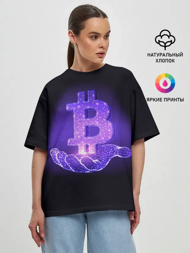 Женская футболка оверсайз