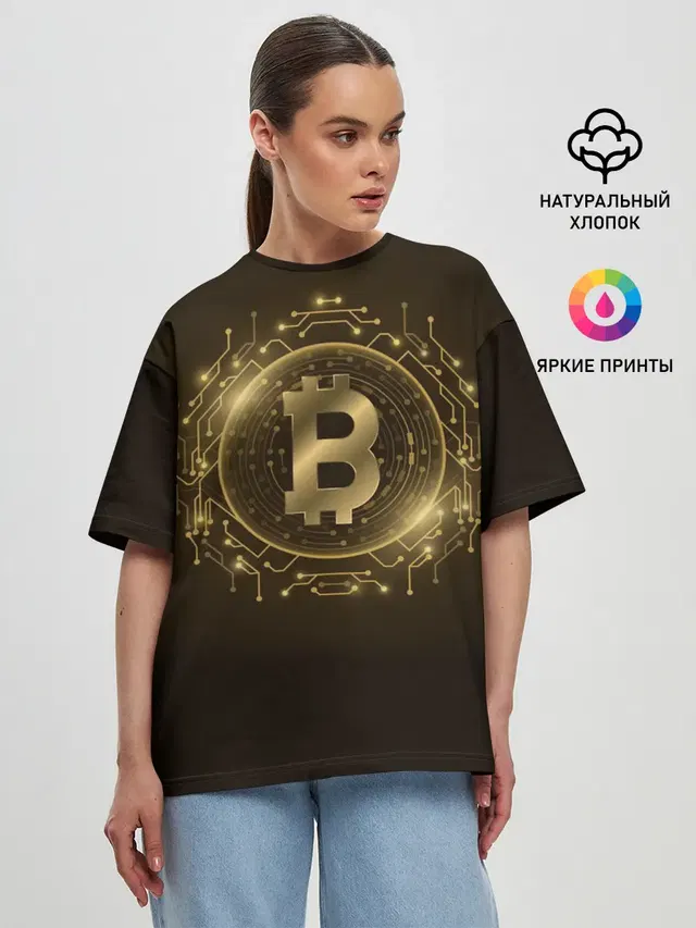 Женская футболка оверсайз