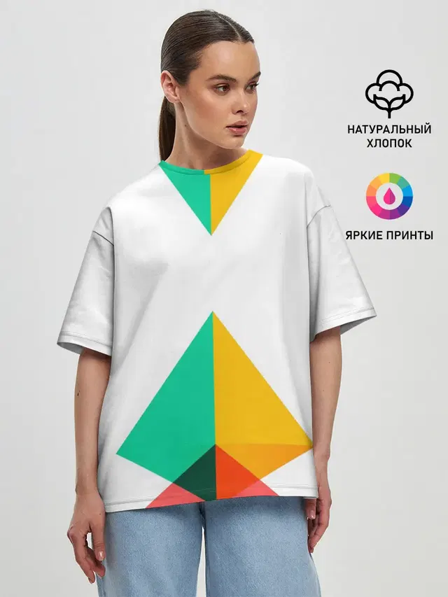 Женская футболка оверсайз
