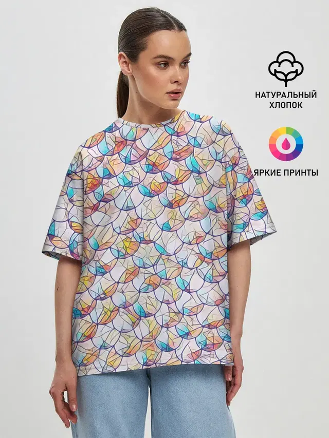 Женская футболка оверсайз