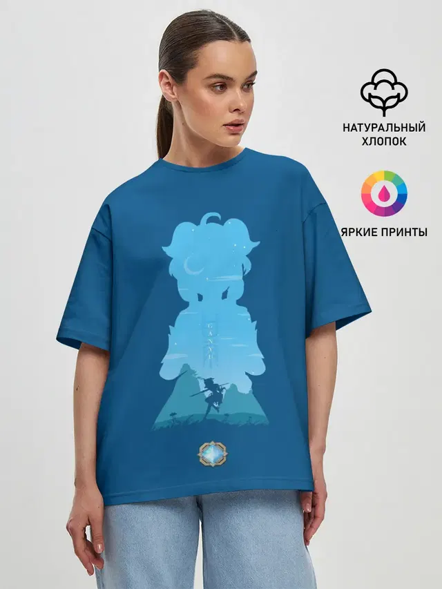 Женская футболка оверсайз