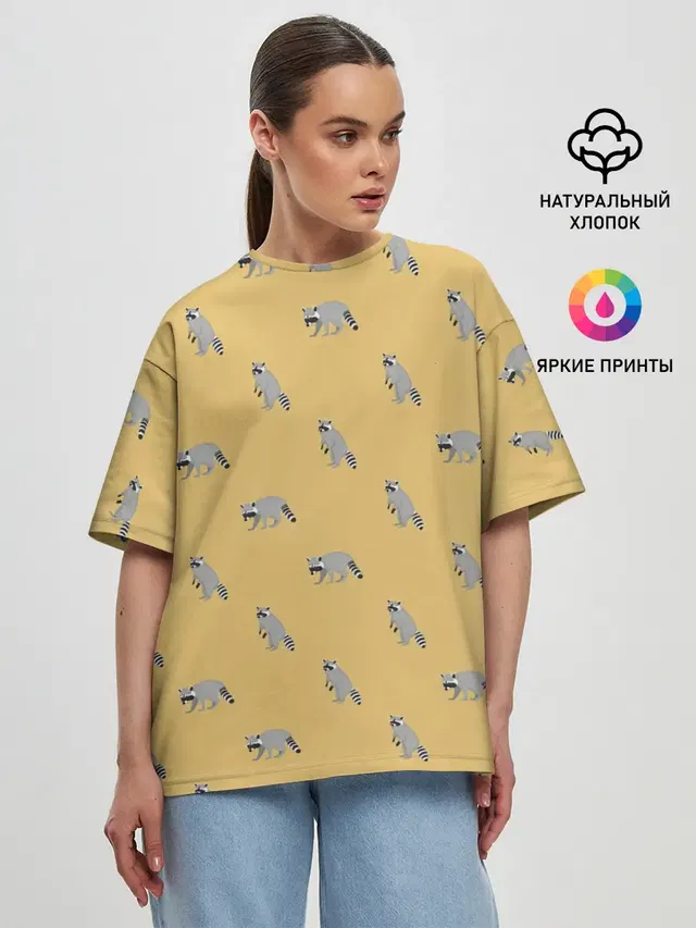 Женская футболка оверсайз