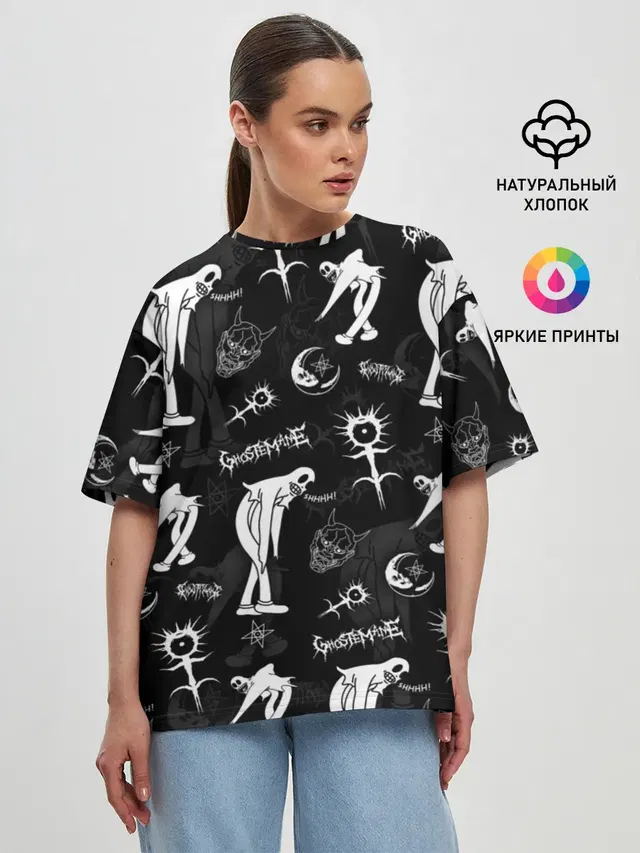 Женская футболка оверсайз