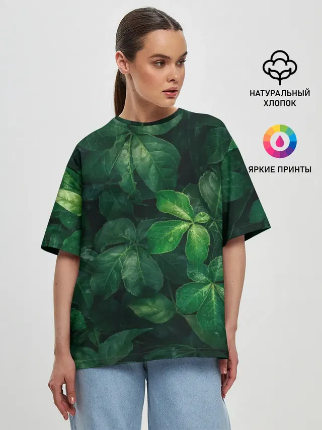 Женская футболка оверсайз
