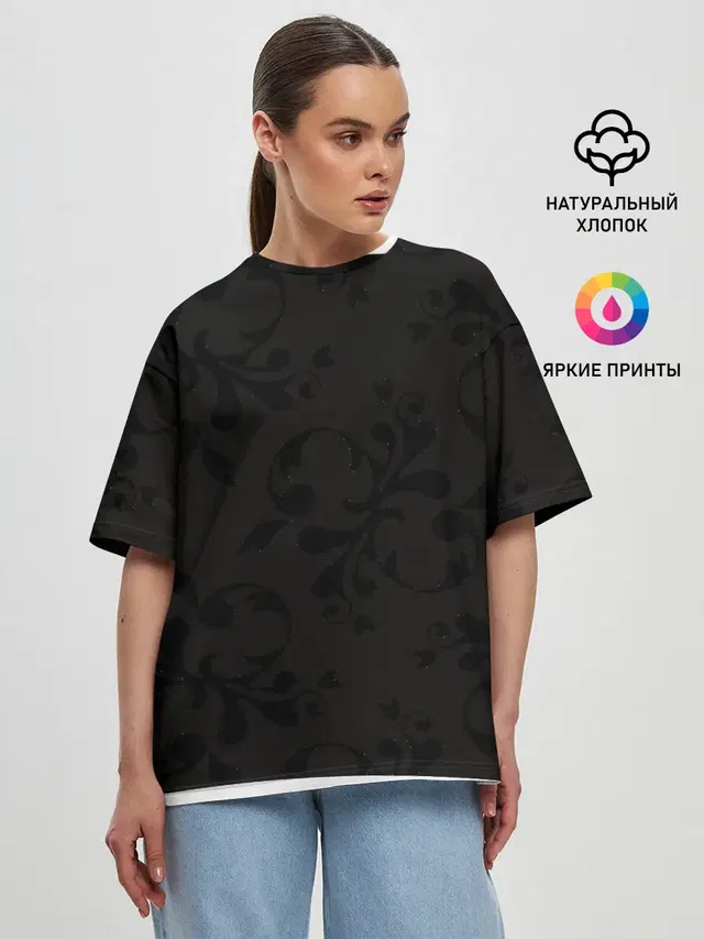 Женская футболка оверсайз
