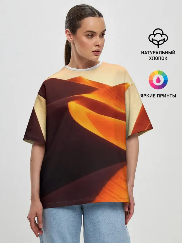 Женская футболка оверсайз