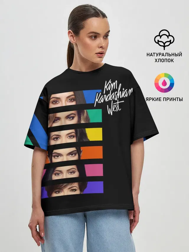 Женская футболка оверсайз