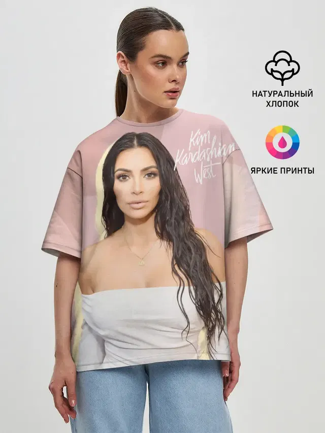 Женская футболка оверсайз