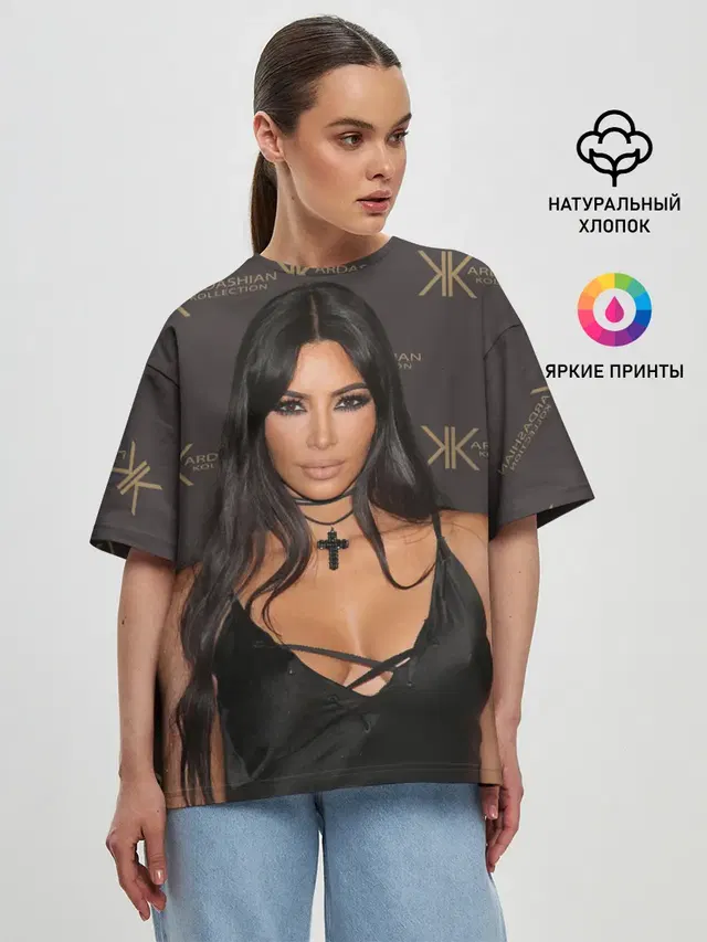 Женская футболка оверсайз
