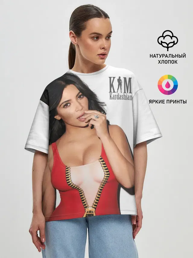 Женская футболка оверсайз