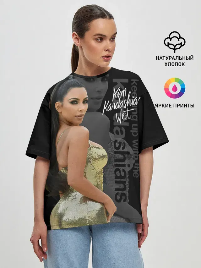 Женская футболка оверсайз