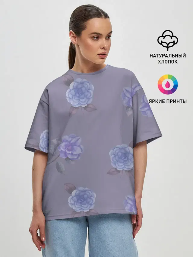 Женская футболка оверсайз