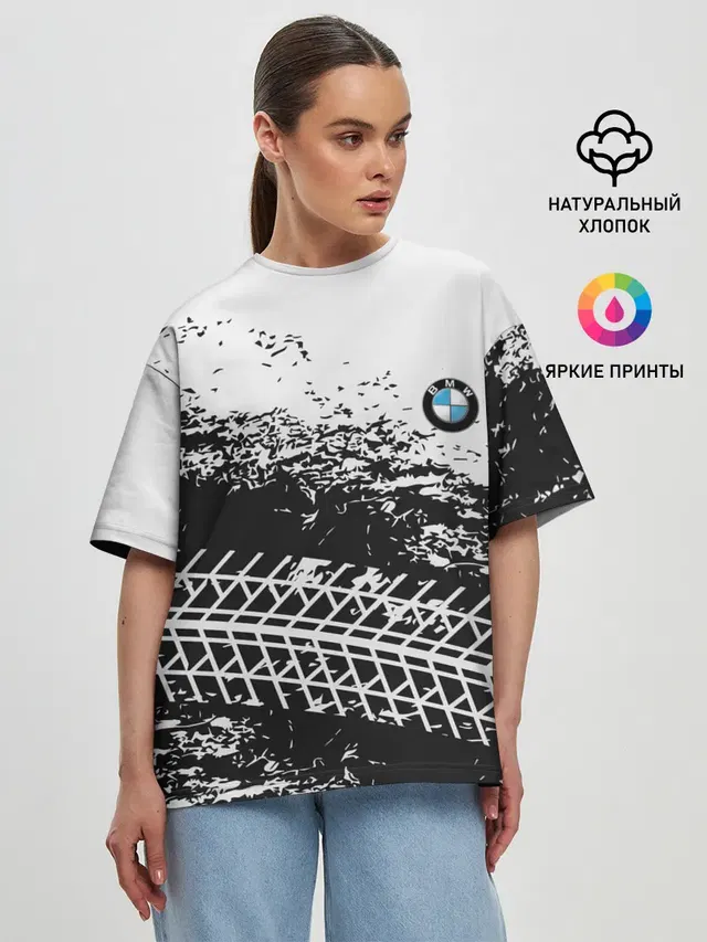Женская футболка оверсайз