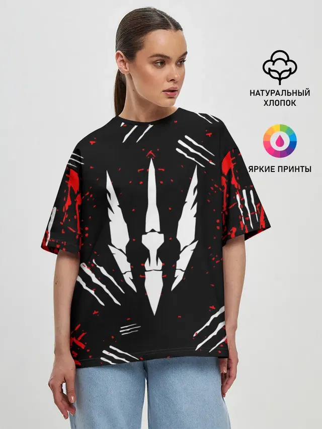 Женская футболка оверсайз