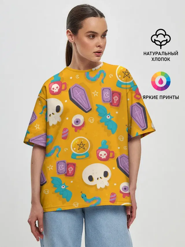 Женская футболка оверсайз