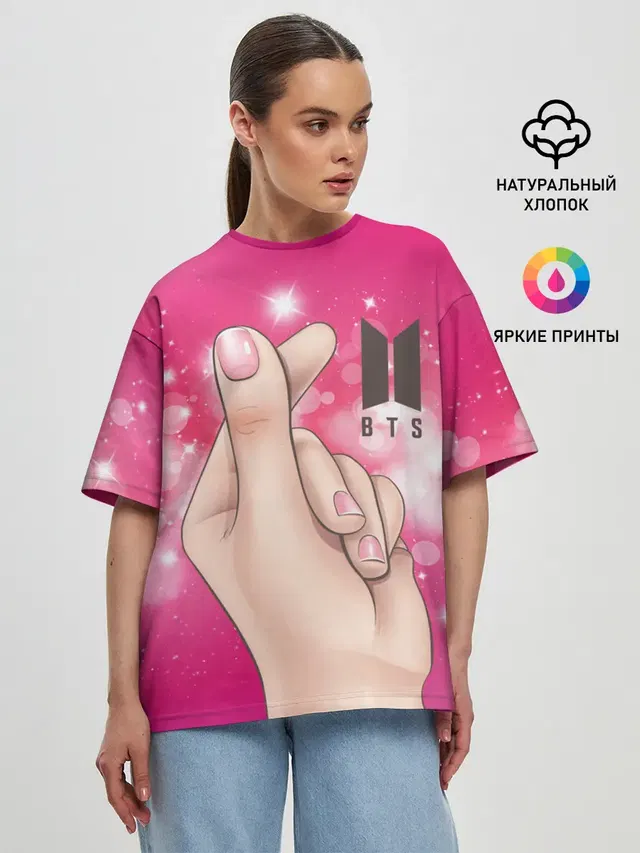 Женская футболка оверсайз