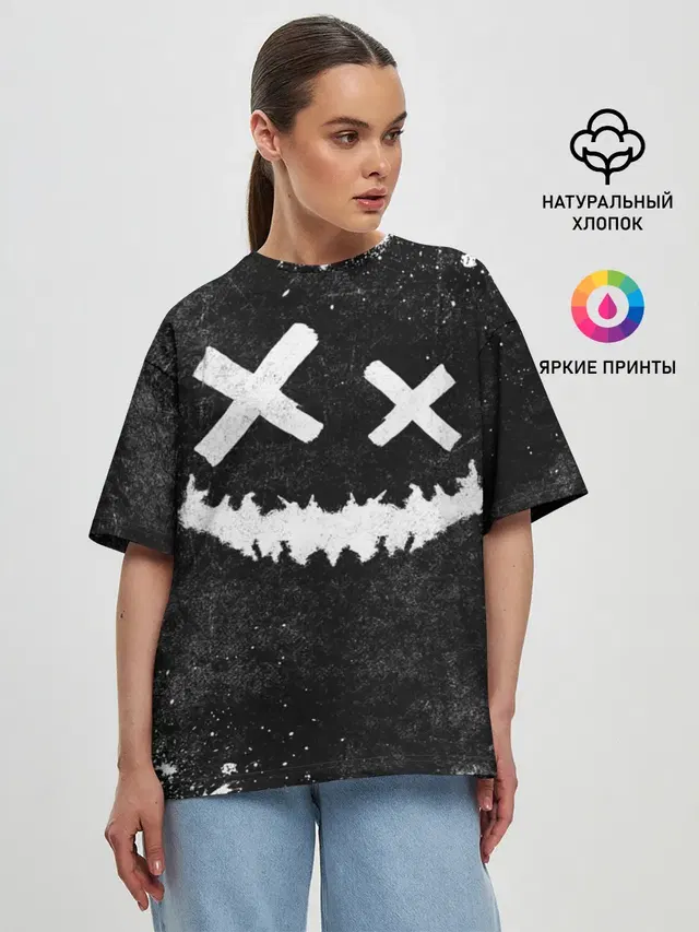 Женская футболка оверсайз