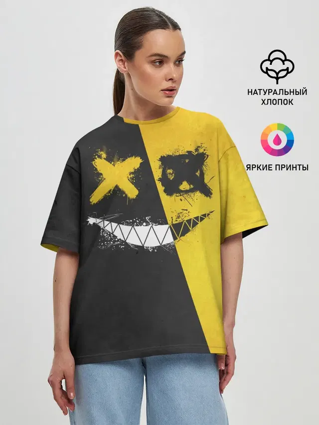 Женская футболка оверсайз