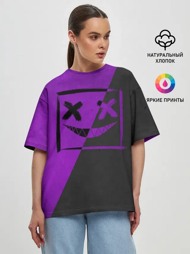 Женская футболка оверсайз