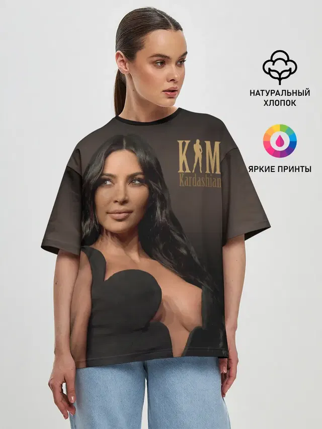 Женская футболка оверсайз