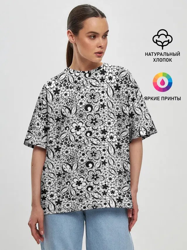 Женская футболка оверсайз
