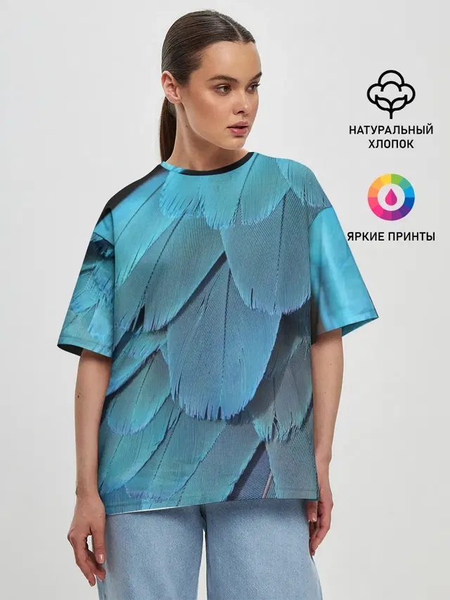 Женская футболка оверсайз