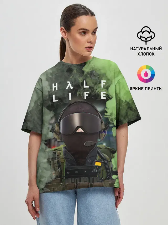 Женская футболка оверсайз