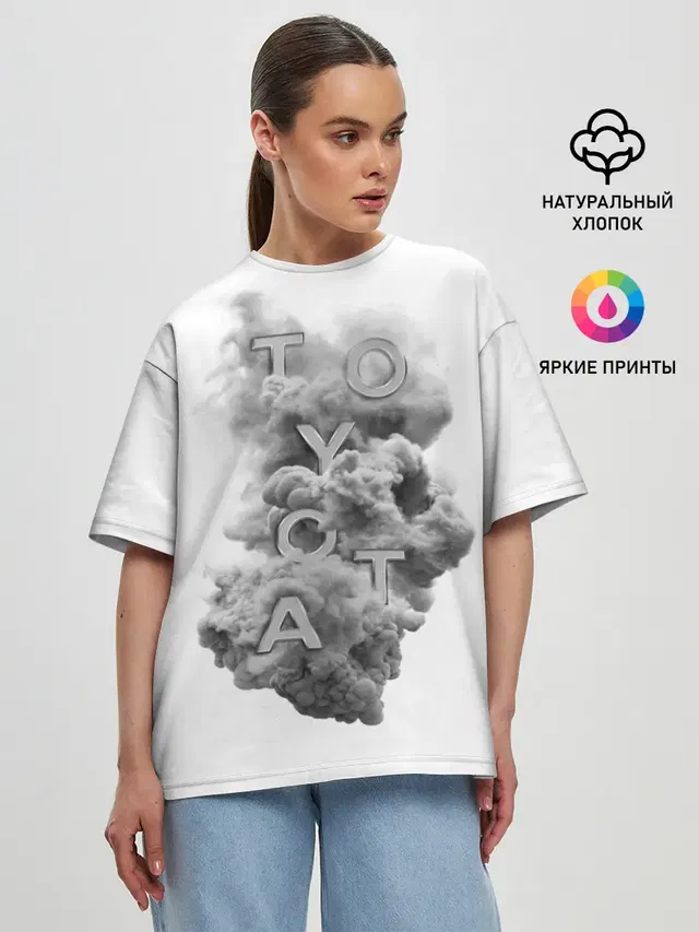 Женская футболка оверсайз