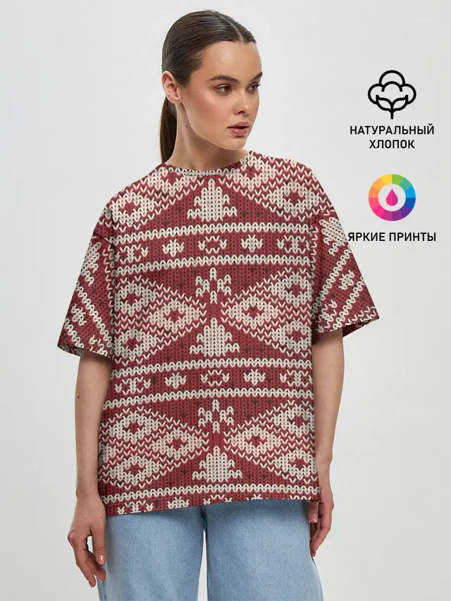 Женская футболка оверсайз