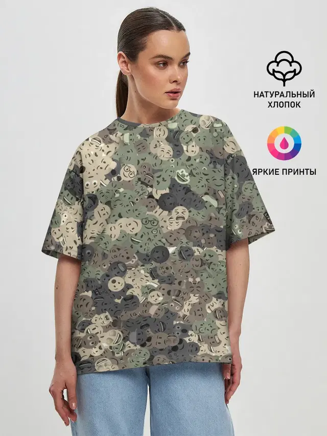 Женская футболка оверсайз