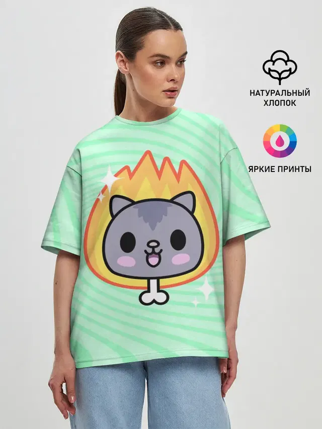 Женская футболка оверсайз