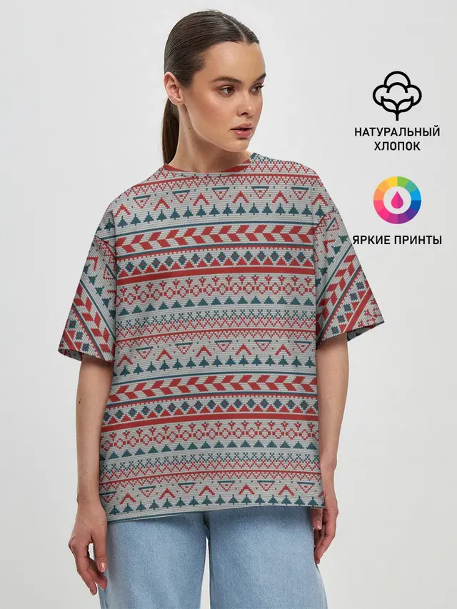 Женская футболка оверсайз