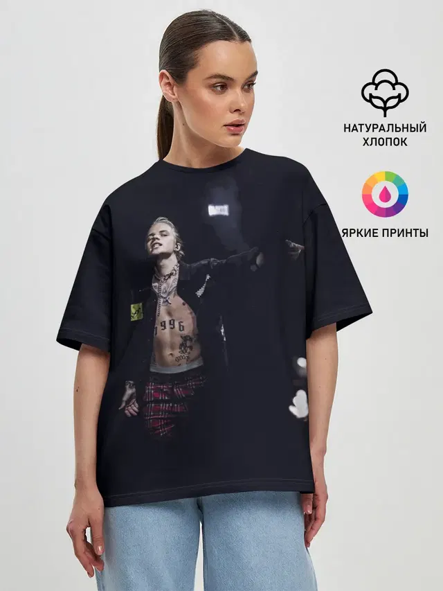 Женская футболка оверсайз