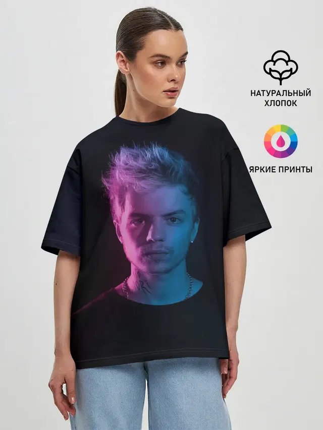 Женская футболка оверсайз